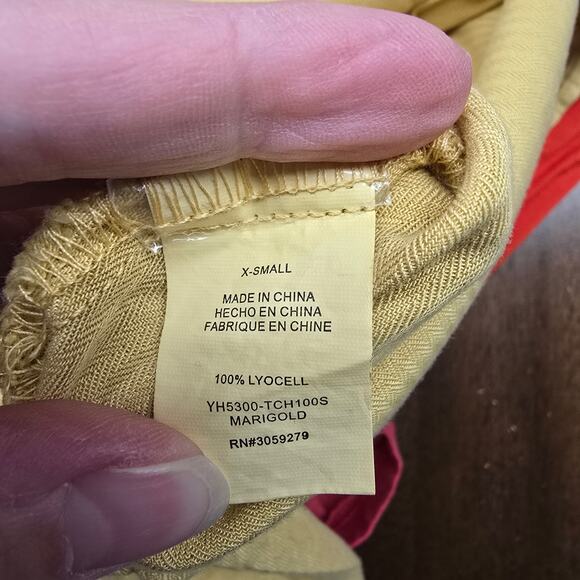 NEW NWT Women's Thread and Supply Golden Yellow Lyocell Button Down Top | XS - Picture 12 of 12